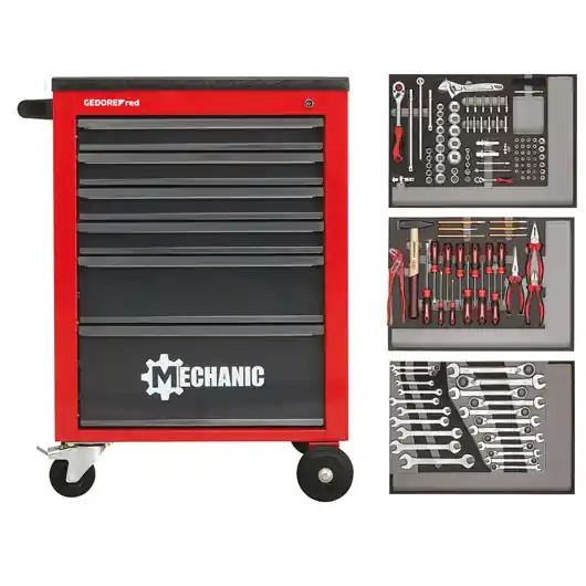 Gedore RED 3301673 R21560004 MÉCANIQUE Chariot à outils 129 pièces