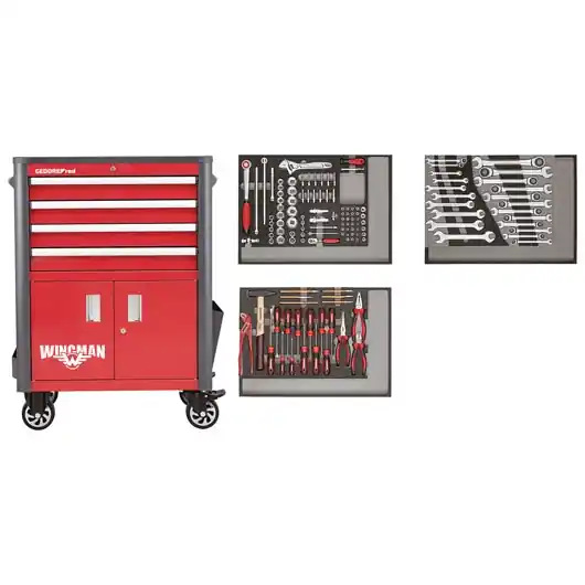 Gedore RED 3301689 R22041004 Chariot à outils WINGMAN 129 pièces