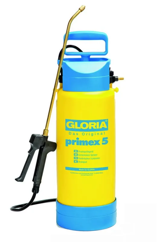 Gloria 000083.0000 Primex 5 Pulvérisateur à pression 5l NBR + rallonge laiton 50 cm