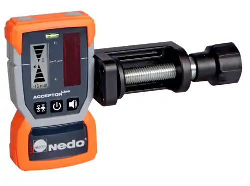 Nedo 430337 ACCEPTOR Line avec affichage en mm et pince à bâton robuste