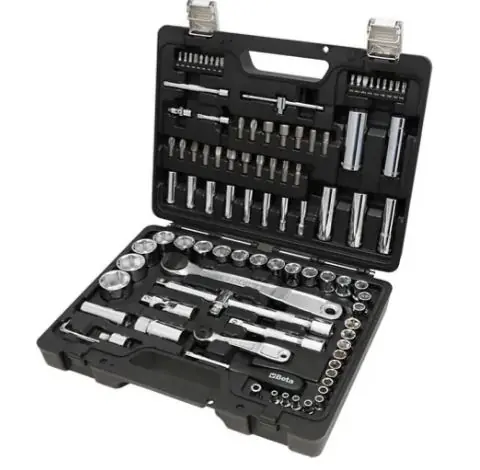 Beta 009036098 BW 903E/C98 Jeu de clés à douille 1/4 - 1/2" 6 côtés Métrique 10-32 mm 98 pièces