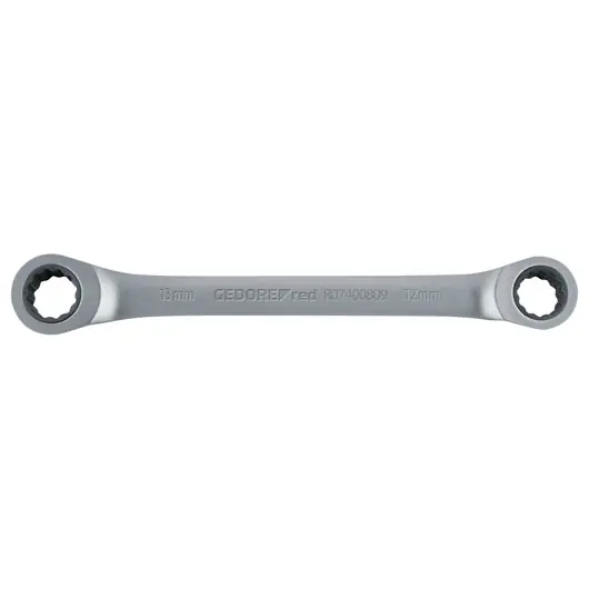 Gedore RED 3300896 R07401618 SW 16 x 18 mm Clé à cliquet à anneau Forme droite Métrique Longueur 230 mm