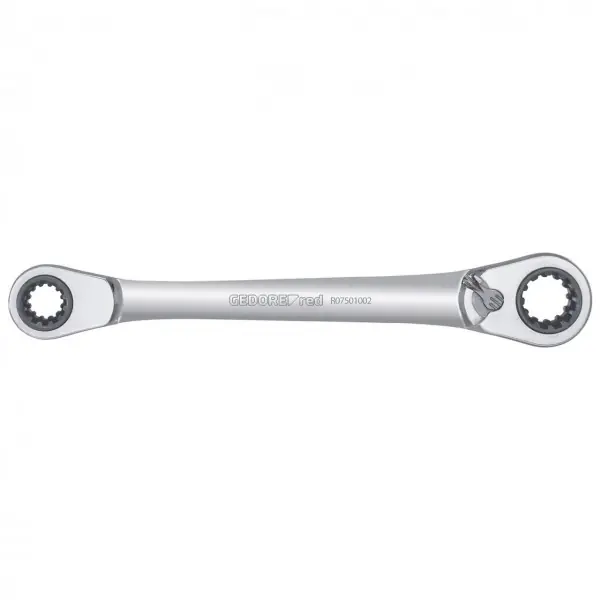 Gedore RED 3300899 R07501019 Clé à cliquet à double anneau 4 en 1 commutable métrique