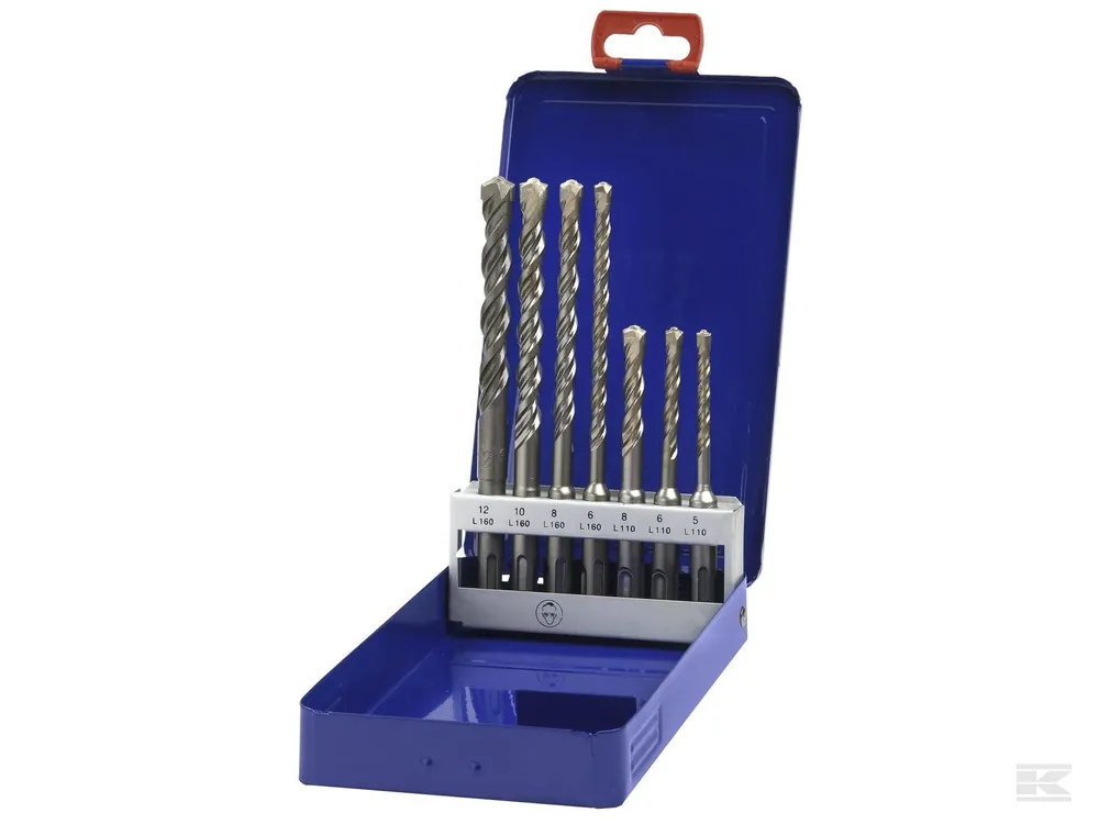 Bohrcraft 25901410007 Perceuse à percussion SDS-Plus 5/6/8x110 mm + 6/8/10/12x160 mm / 7 pièces