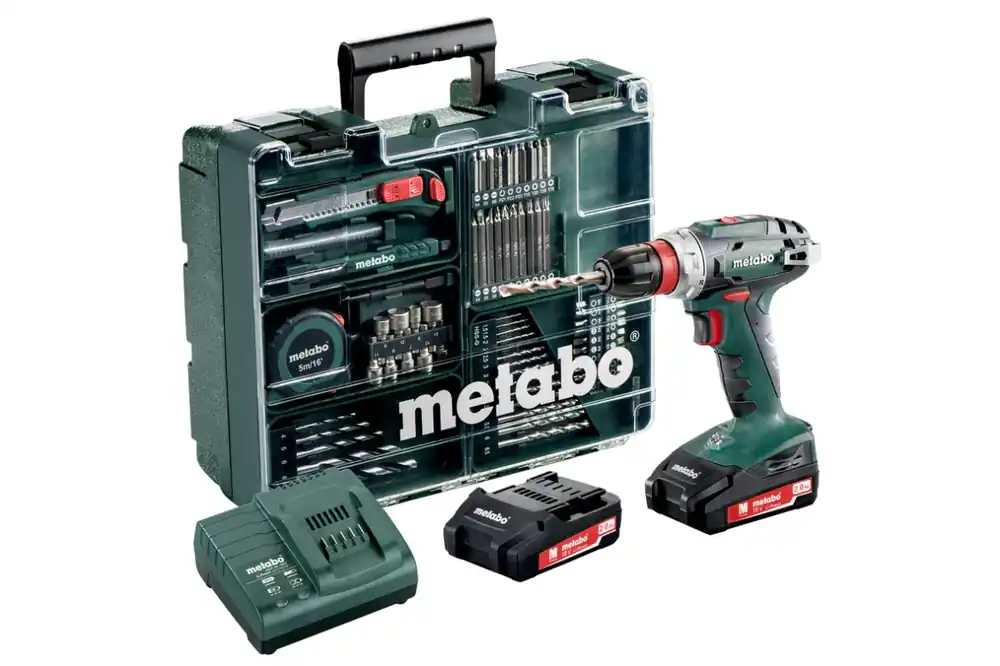 Metabo 602320870 BS 18 L Quick set Perceuse/visseuse sans fil 18V Li-Ion (2x batteries 2.0Ah) + accessoires en coffret
