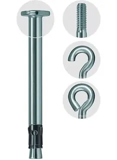 Fischer 44116 Ancre à clou FNA II 6 x 30/30 avec tête de clou acier galvanisé électrolytiquement 50 pièces