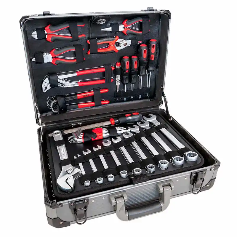 Airpress 75255 Mallette d‘outils remplie de 127 pièces
