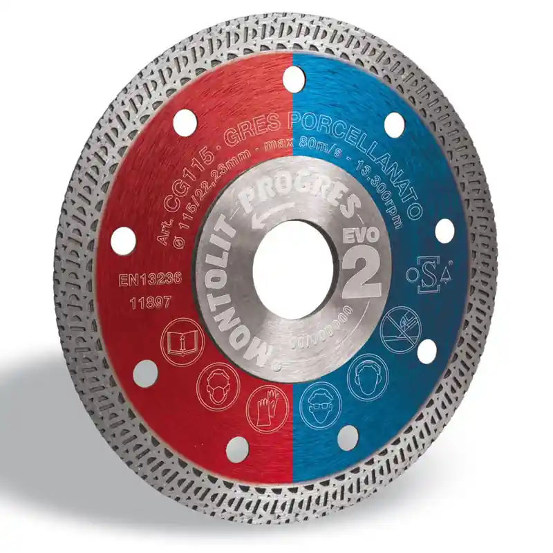 Montolit MONTCG125 CG125 Lame de scie diamantée dure en céramique 125 mm