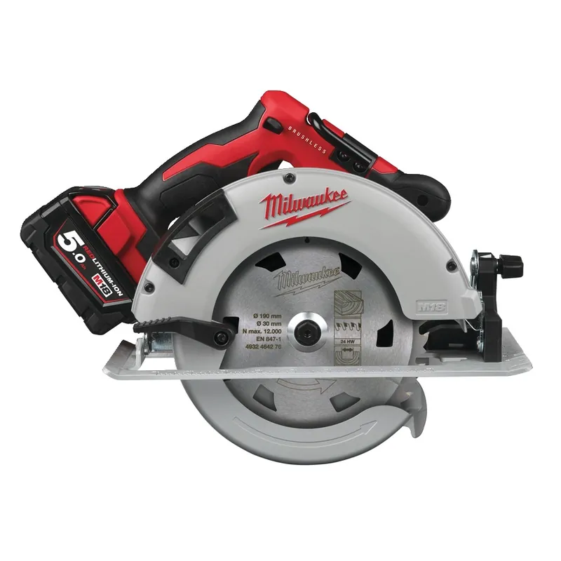 Milwaukee 4933464590 M18 BLCS66-502X Scie circulaire Accu 18V 5.0Ah Li-Ion Brushless