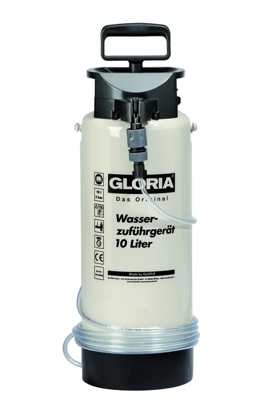 Gloria 001215.0000 Type 10 Dispositif d‘arrosage Réservoir en plastique de 10L avec tuyau de 4 m