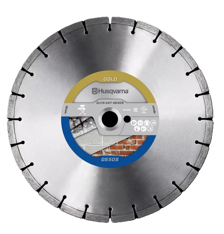 Husqvarna 579804110 Elite-Cut GS50S Lame de scie diamantée pour matériaux de construction humides 300x25.4 mm