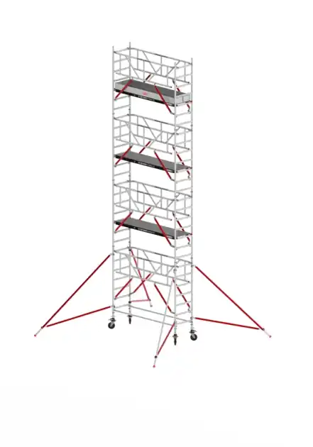 Altrex T515012 RS TOWER 51-S Hauteur de travail de 9,2 m Fiber-Deck 2.45 Safe-Quick