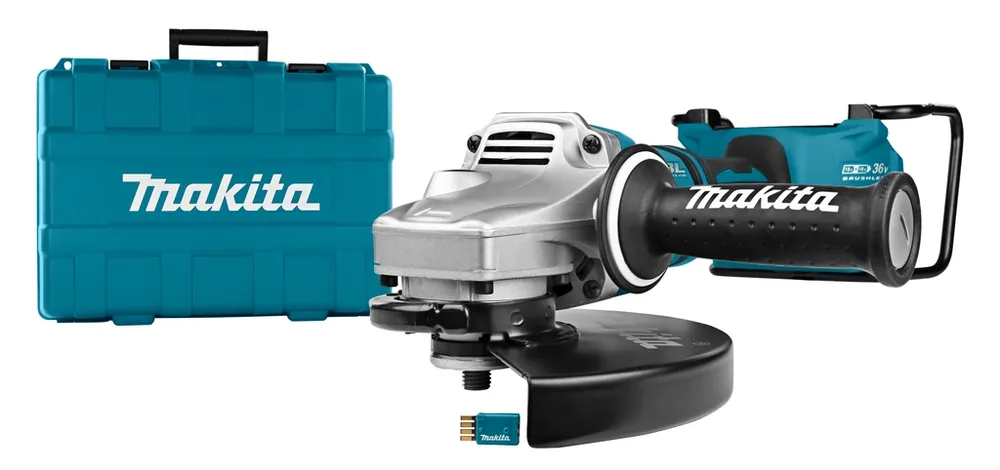 Makita DGA901ZKU1 2 x 18V Meuleuse d‘‘angle 230 mm avec émetteur AWS sans piles ni chargeur