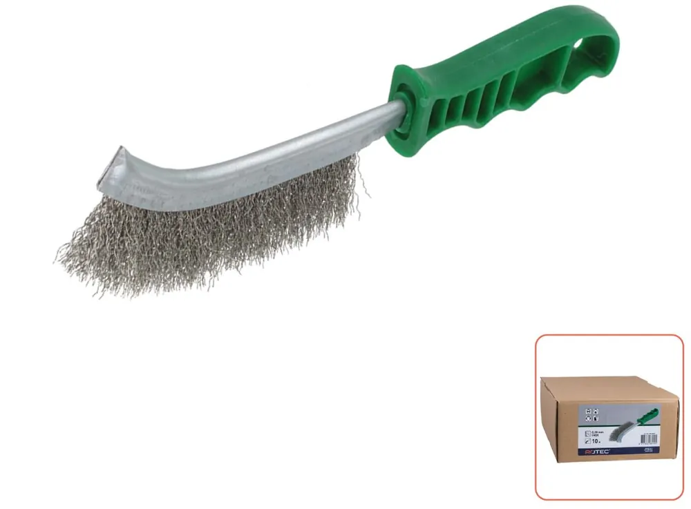 Rotec 798.0825 Brosse à main 265 x 28 x 0,30 mm fil d‘acier inoxydable