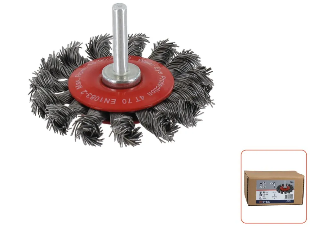 Rotec 798.0500 Brosse à crayon sch.6mm 70 x 0.50 mm x 6 mm L fil d‘acier torsadé