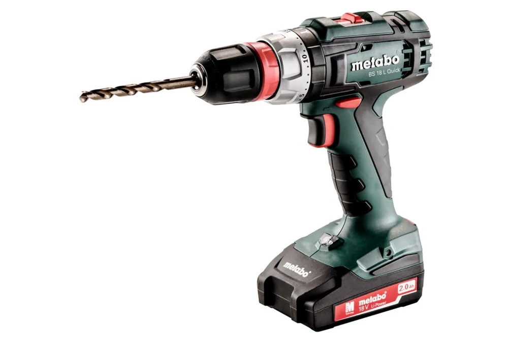 Metabo 602320500 BS 18 L Perceuse sans fil rapide 18 Volt 2.0 AH Li-ion