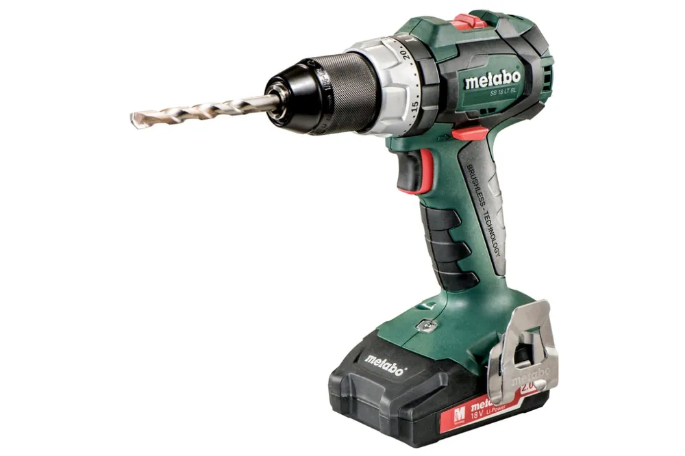 Metabo 602316550 Perceuse à percussion sans fil SB 18 LT BL 18 Volt 2.0 AH Li-ion