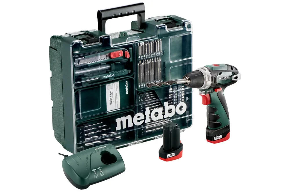 Metabo 600080880 PowerMaxx BS Basic Set Perceuse visseuse sans fil 10.8V