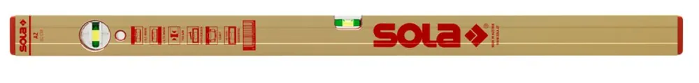 Sola 01169101 AZ380 Niveau à bulle en aluminium 80cm (3 flacons)