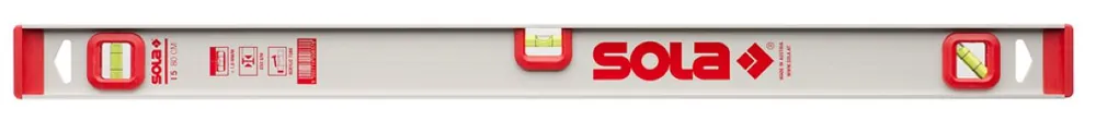 Sola 01255101 I580 Niveau à bulle en aluminium 80cm (3 flacons)