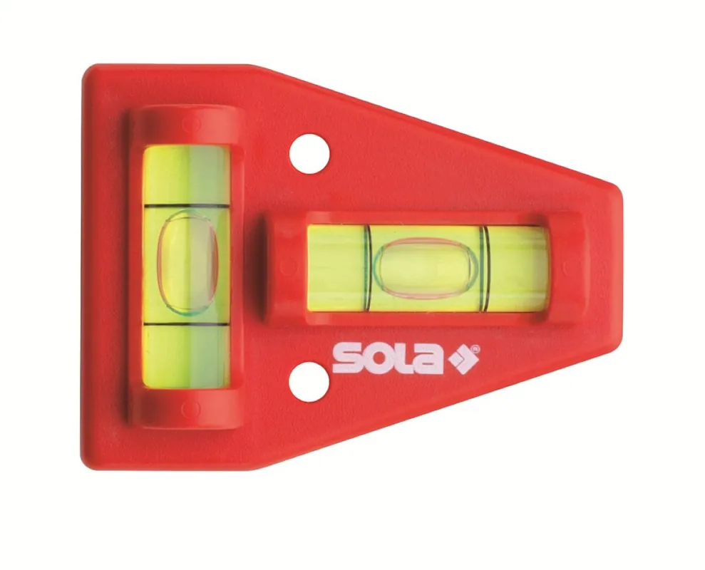 Sola 01430920 Niveau à bulle en plastique K5 (2 flacons)