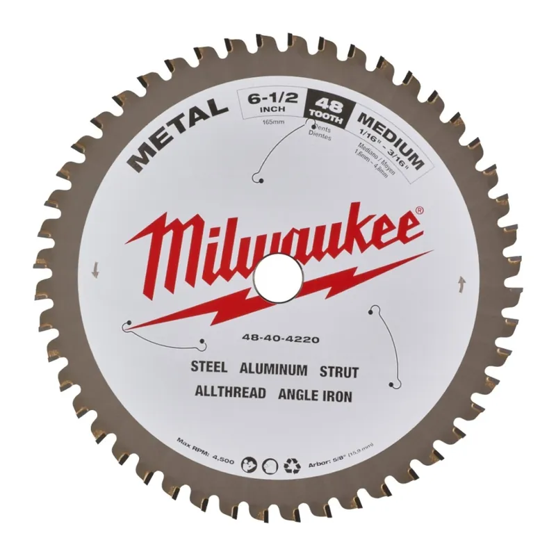 Milwaukee Accessoires 48404220 Lame de scie pour métal 165 x 15,87 x 48T