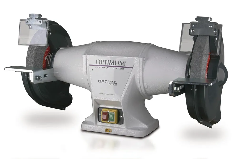 Optimum 713091020 GZ30D Meuleuse d‘établi 300 mm 400 Volt
