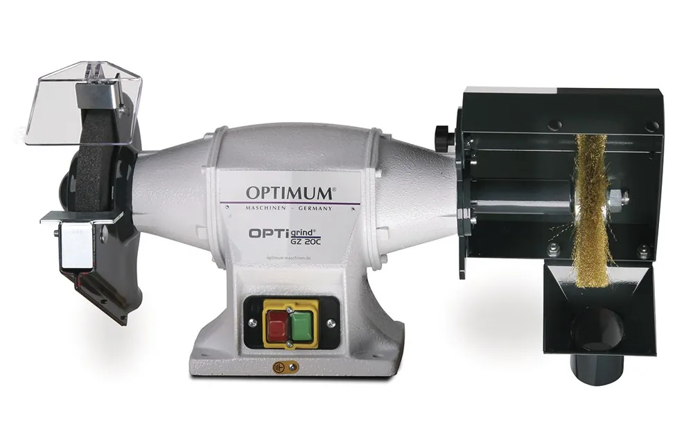Optimum 713091075 GZ25C Meuleuse d‘établi Combi 250 mm 400 Volt