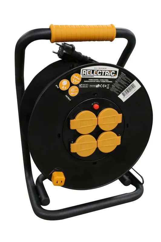 Relectric RELEC492190 PRO Enrouleur de câble 25 mtr IP44 3 x 1,5 mm