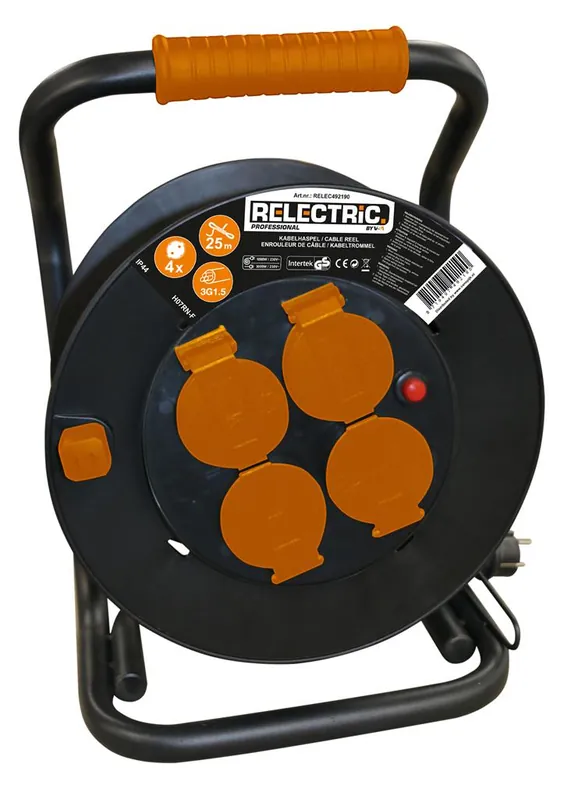 Relectric RELEC493111 PRO Enrouleur de câble 40 mtr IP44 3 x 2,5 mm