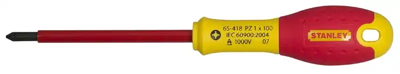 Stanley 0-65-417 Tournevis FatMax pozidriv VDE PZ0 X 75mm