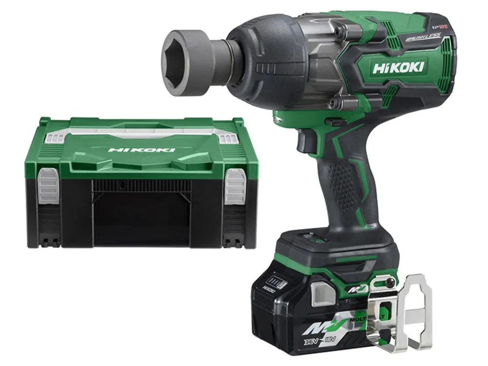 HIKOKI WR36DAWRZ Boulonneuse à choc 3/4" MultiVolt 36/18V 2,5/5Ah 1100Nm