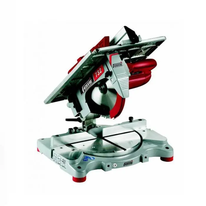 Femi 8420023 732 Scie à tronçonner/à onglet avec table supérieure 1550 Watt 230 Volt