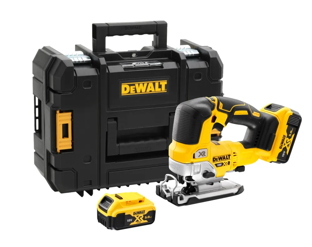 DeWalt DCS334P2-QW Scie sauteuse XR 18 Volt carbone sans balais 5.0Ah Li-ion