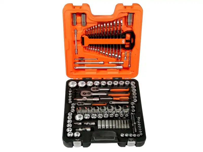 Bahco S138 Jeu de clés à douille 1/4", 3/8", 1/2" métrique 138 pièces