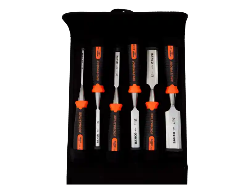 Bahco 434-S6-PP Jeu de cutters ERGO™ Splitproof dans un support en toile, 6 pièces