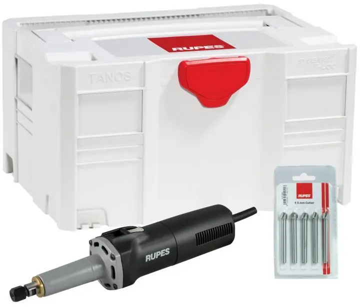 Rupes RU-AR38ES/BOX AR38ESSET 800W Fraiseuse à bois avec réglage de la vitesse en coffret + 5 fraises en Systainer