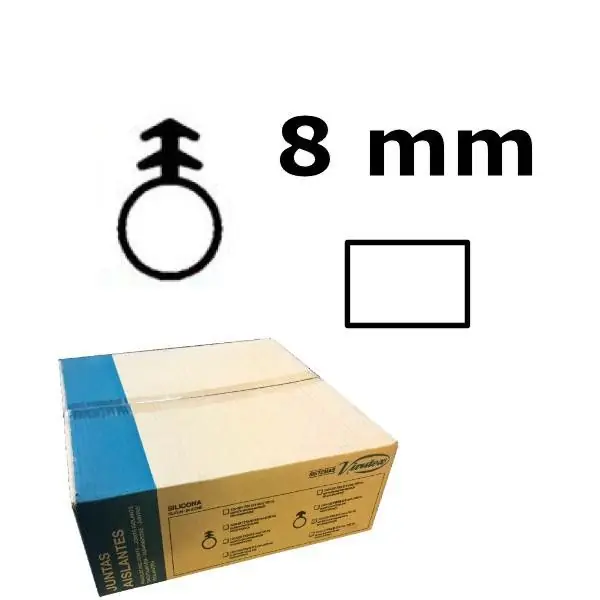 Virutex 1204181 Isolation en silicone pour RA17D - FS1/B diamètre 8 mm Blanc 100m