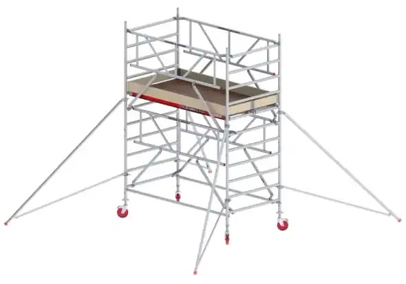 Altrex T420019 RS TOWER 42-S Hauteur de travail 4,2m Bois 2.45 Safe-Quick