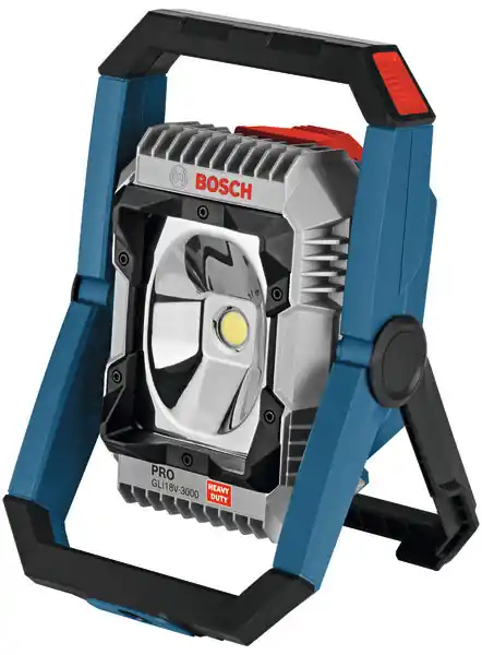 Bosch Bleu 06014A8100 GLI18V-3000 lampe de chantier sans fil avec batterie et chargeur en boîte