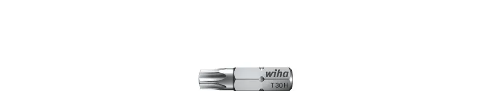 Wiha 01732 Embout standard 25 mm TORX® Tamper resistant (avec alésage) 1/4" T30H