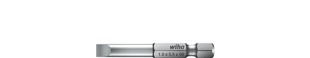 Wiha 01791 Embout professionnel fendu 1/4" 4 x 50 mm