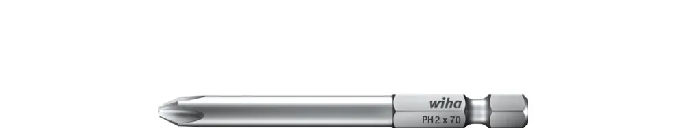 Wiha 01805 Embout professionnel 70 mm Phillips 1/4" PH2
