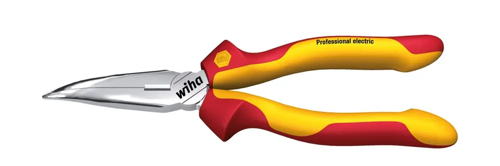 Wiha 26729 Pince professionnelle électrique avec tranchant courbe, environ 40° 200 mm