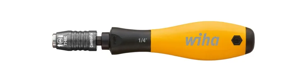 Wiha 32161 Tournevis avec porte-embouts SoftFinish ESD à verrouillage mécanique 1/4" 148 mm