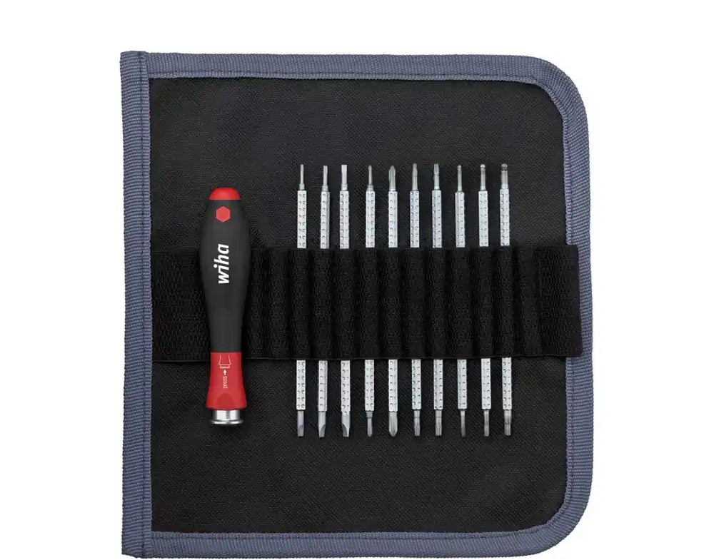 Wiha 27820 Tournevis à queue interchangeable SYSTEM 4 assortis, jeu de 11 pièces ()