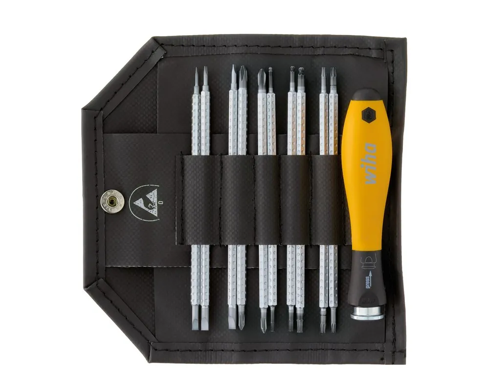 Wiha 31499 Tournevis à queue interchangeable SYSTEM 4 ESD assorti 11 pièces ()