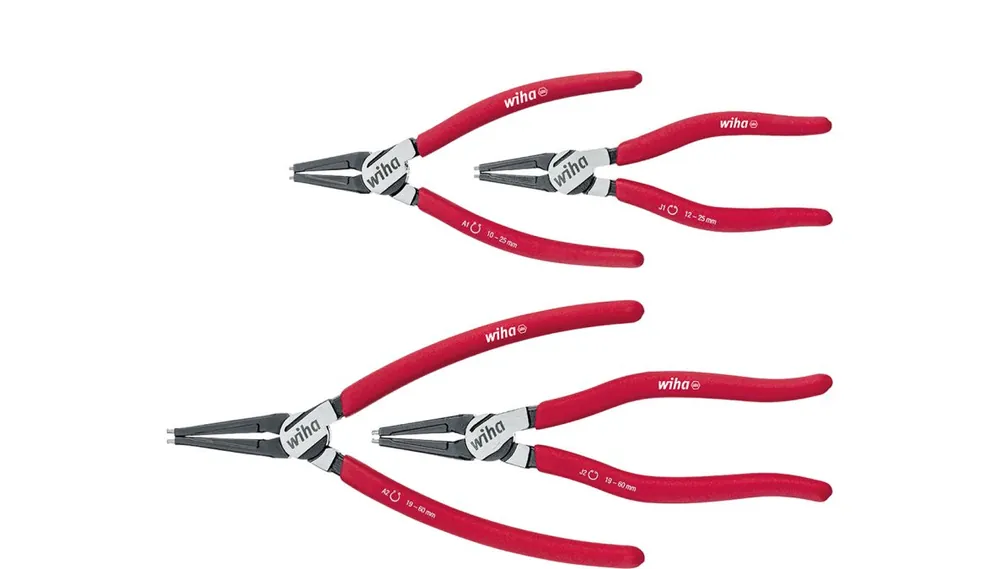 Wiha 34708 Jeu de pinces Classic avec pinces MagicTips® Circlip 4 pièces ()