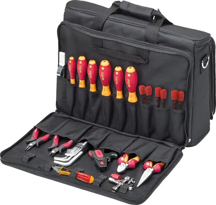 Wiha 43879 Jeu d‘outils pour mécanicien d‘entretien assortis 29 pièces dans une mallette ()
