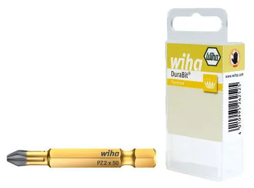 Wiha 38680 Jeu d‘embouts professionnels 50 mm pozidriv (PZ2) 2 pièces 1/4" en boîte ()